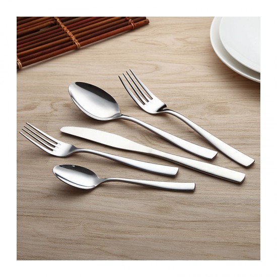 Wholesale Cutlery Set Stainless Steel Silver 18/10 Knife Fork And Spoon Flatware Set For Restaurant Wholesale Cutlery Set Stainless Steel Silver 18/10 Knife Fork And Spoon Flatware Set For Restaurant