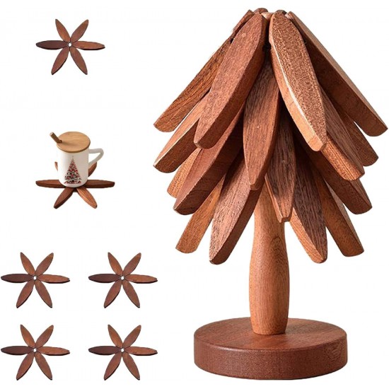 Hot Dishes Pot Bowl Coffee Teapot Christmas Decorations Gift Ornaments 4 Wooden Table Mat Set Christmas Tree Trivets Hot Dishes Pot Bowl Coffee Teapot Christmas Decorations Gift Ornaments 4 Wooden Table Mat Set Christmas Tree Trivets