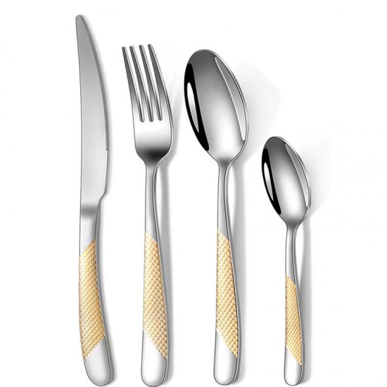 Stainless Steel 18/0 Fork Knife And Spoon Set Stainless Steel Cutlery Flatware Stainless Steel 18/0 Fork Knife And Spoon Set Stainless Steel Cutlery Flatware