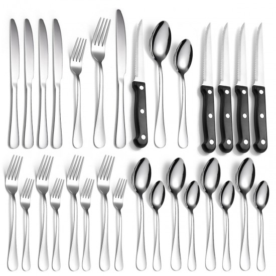 Wholesale 4 Person Bestek Cutlery Knife Spoon Fork Silverware Set Hotel Restaurant Stainless Steel Flatware 24pcs With Gift Box Wholesale 4 Person Bestek Cutlery Knife Spoon Fork Silverware Set Hotel Restaurant Stainless Steel Flatware 24pcs With Gift Box