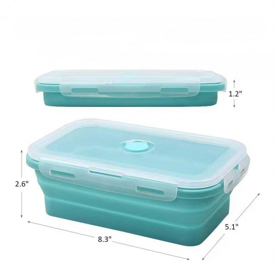 Smartpan Outdoor Portable Eco Friendly Foldable Silicone Lunch Box Rectangle Kids and Adults Lunch Box Food Container Smartpan Outdoor Portable Eco Friendly Foldable Silicone Lunch Box Rectangle Kids and Adults Lunch Box Food Container