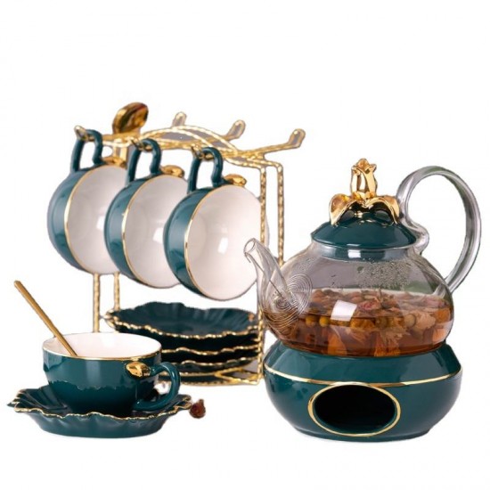 2022 NEW ceramic 15pcs coffee tea set JS-C1908D 2022 NEW ceramic 15pcs coffee tea set JS-C1908D
