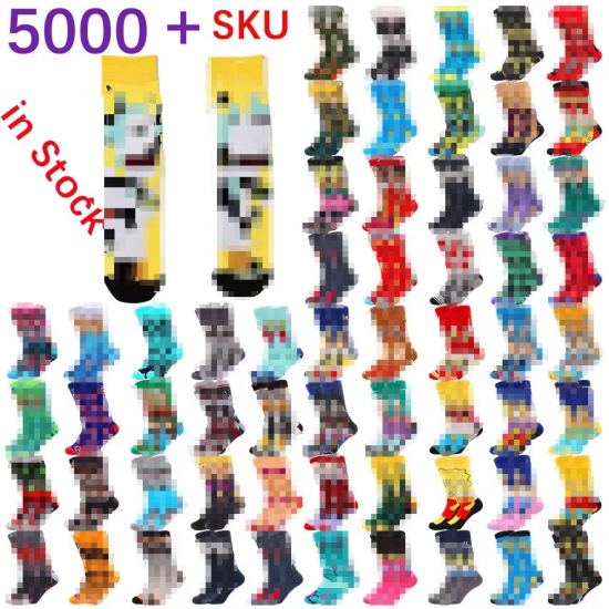 Wholesale High Quality Funny Character Pattern Cartoon Socks Crew Cotton Men Anime Socks Wholesale High Quality Funny Character Pattern Cartoon Socks Crew Cotton Men Anime Socks