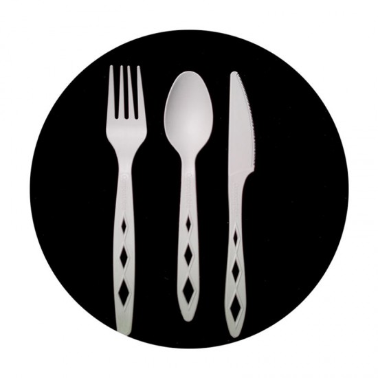 China Factory Wholesales Eco Biodegradable Pla Cutlery Set Includes Spoon Fork Knife China Factory Wholesales Eco Biodegradable Pla Cutlery Set Includes Spoon Fork Knife