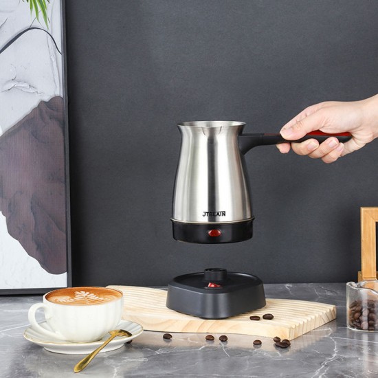 Popular Electric Coffee Kettle Stainless Steel Turkish Coffee Pot and Cup for Household and Hotel Use for Restaurants Popular Electric Coffee Kettle Stainless Steel Turkish Coffee Pot and Cup for Household and Hotel Use for Restaurants