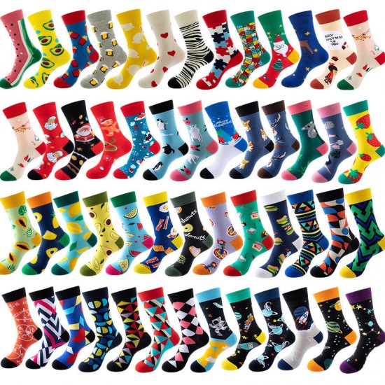 High Quality Crew Cotton Colorful Socks Custom Logo Funky Novelty Fashion Design Food Animals Socks Men Women Funny Socks High Quality Crew Cotton Colorful Socks Custom Logo Funky Novelty Fashion Design Food Animals Socks Men Women Funny Socks