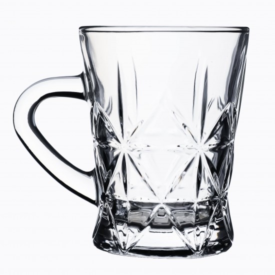 Hot Selling Luxury Small Transparent Embossed Glass Cups For Drinking Tea Or Juice With Handle Hot Selling Luxury Small Transparent Embossed Glass Cups For Drinking Tea Or Juice With Handle
