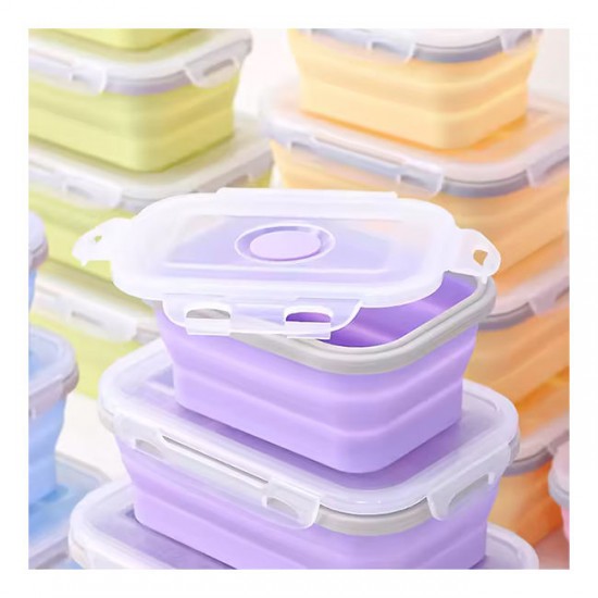 Hot Sale 540ML Food Storage & Container Folding Microwave BPA FREE Portable Collapsible Silicone Bento Lunch Boxes for Kids Hot Sale 540ML Food Storage & Container Folding Microwave BPA FREE Portable Collapsible Silicone Bento Lunch Boxes for Kids