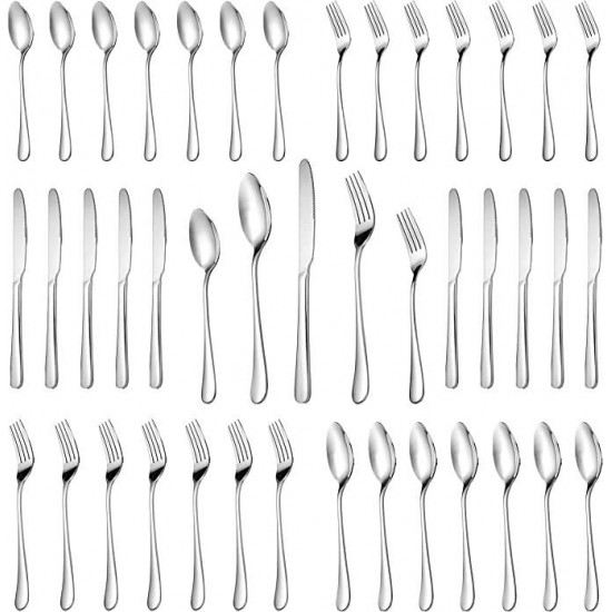 Mirror Polished Cutlery Utensil Set Silverware Set Service Fork Knife Spoon Stainless Steel Flatware Set Cutlery Mirror Polished Cutlery Utensil Set Silverware Set Service Fork Knife Spoon Stainless Steel Flatware Set Cutlery