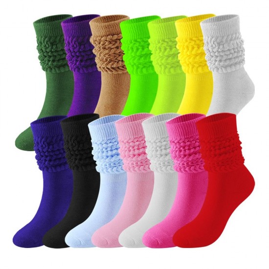 Wholesale Plain Extra Long Slouchy Scrunches Stacked Socks Girl Women Scrunch Slouch Socks Wholesale Plain Extra Long Slouchy Scrunches Stacked Socks Girl Women Scrunch Slouch Socks
