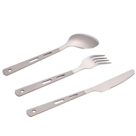 Knife Spoon Fork Set Titanium Cutlery Set Ultra Lightweight for Home Use Travel Picnic Cutlery Set for Camping & Hiking Knife Spoon Fork Set Titanium Cutlery Set Ultra Lightweight for Home Use Travel Picnic Cutlery Set for Camping & Hiking