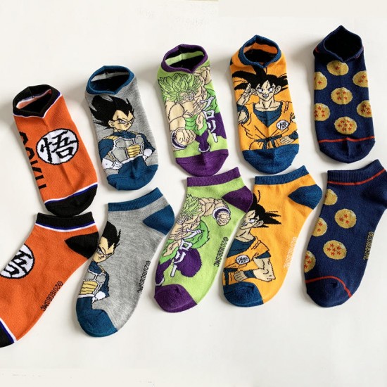 2022 Hot New Anime Socks Funny Couple Cartoon Socks Men's Dragon Calcetin Goku Medias Ball Personality Short Socks 2022 Hot New Anime Socks Funny Couple Cartoon Socks Men's Dragon Calcetin Goku Medias Ball Personality Short Socks