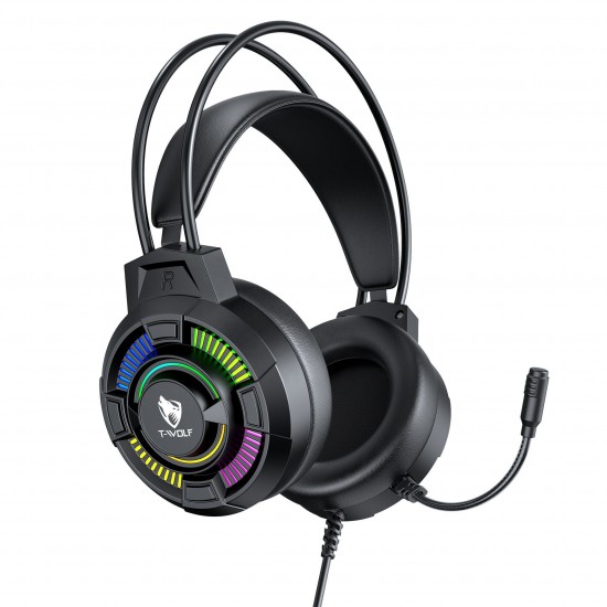 Professional Foldable Noise Cancelling Headset Cool Gaming Luminous LED Wired Over-Ear Headphone Stereo Earphones For PC Home Professional Foldable Noise Cancelling Headset Cool Gaming Luminous LED Wired Over-Ear Headphone Stereo Earphones For PC Home