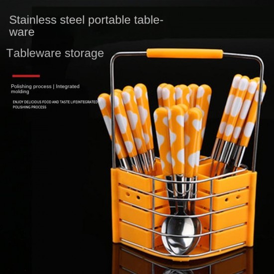 Wholesale Stainless Steel Tableware Set Cutlery Sets Silverware Knife Fork Spoons Dinnerware Flatware Set with Plastic Handle Wholesale Stainless Steel Tableware Set Cutlery Sets Silverware Knife Fork Spoons Dinnerware Flatware Set with Plastic Handle