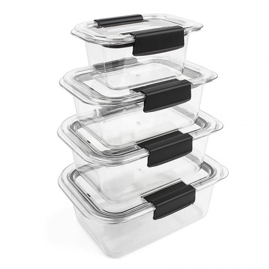 Custom Clear Plastic Kids Storage Lunch Box Pantry Fridge Kitchen Airtight Food Storage Container Set With Lid Custom Clear Plastic Kids Storage Lunch Box Pantry Fridge Kitchen Airtight Food Storage Container Set With Lid