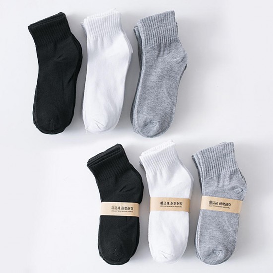 Cotton Polyester Breathable Black White Grey Plain Men Women Crew Socks Wholesale Cheap Socks Cotton Polyester Breathable Black White Grey Plain Men Women Crew Socks Wholesale Cheap Socks