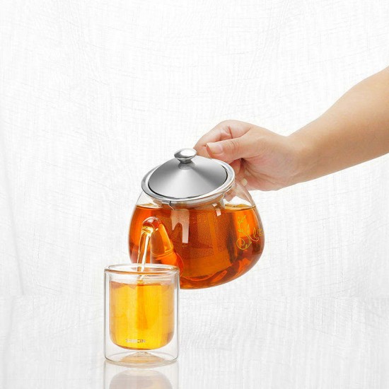 High Quality Heat-resistant Glass Tea Pot With Infuser Stock Cheap Sale Teapot Kettle High Quality Heat-resistant Glass Tea Pot With Infuser Stock Cheap Sale Teapot Kettle