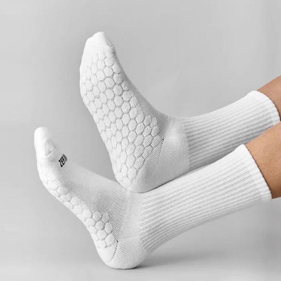 Top Quality Men's Combed Cotton Knitted Honeycomb Socks Massage Bottom Breathable Fitness Sports Leisure Crew Terry Socks Top Quality Men's Combed Cotton Knitted Honeycomb Socks Massage Bottom Breathable Fitness Sports Leisure Crew Terry Socks